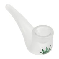 CACHIMBO VIDRO C/ FOLHA | A Loja da Maria