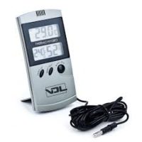 TERMOHIGROMETRO DIGITAL COM SONDA GRIS MAX/MIN | A Loja da Maria