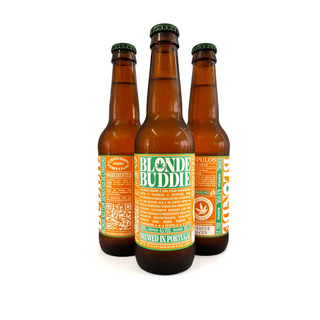 BLONDE BUDDIE - CERVEJA ARTESANAL COM SEMENTES DE CÂNHAMO