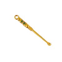 COLHER SNUFFER - PEDRAS VERDES