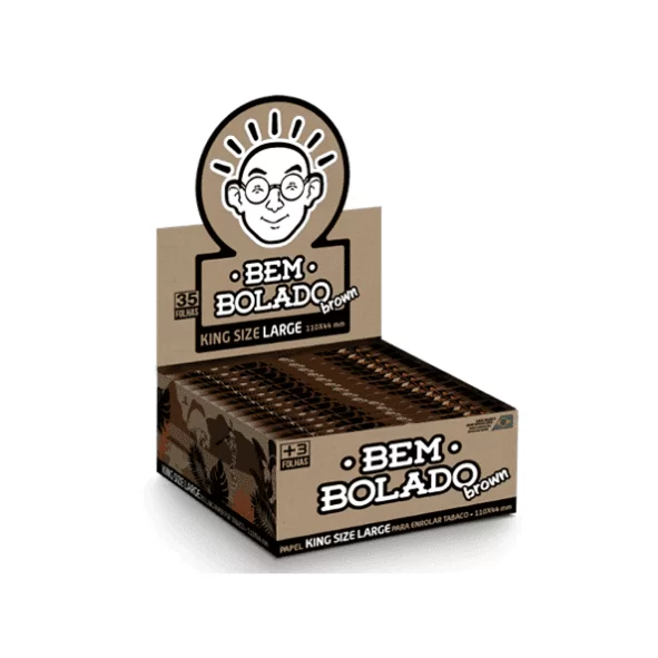 BEM BOLADO - KING SIZE LARGE BROWN 110X 44 MM | A Loja da Maria