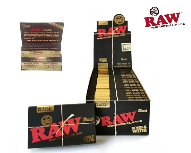 MORTALHAS RAW BLACK - Single Wide - Double | A Loja da Maria