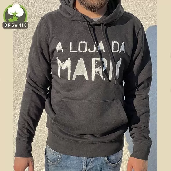 SWEATSHIRT COM CAPUZ PRETO | A Loja da Maria