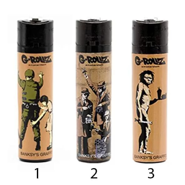 ISQUEIRO GROLLZ – BANKSY GRAFFITI BROWN - imagem adicional | A Loja da Maria