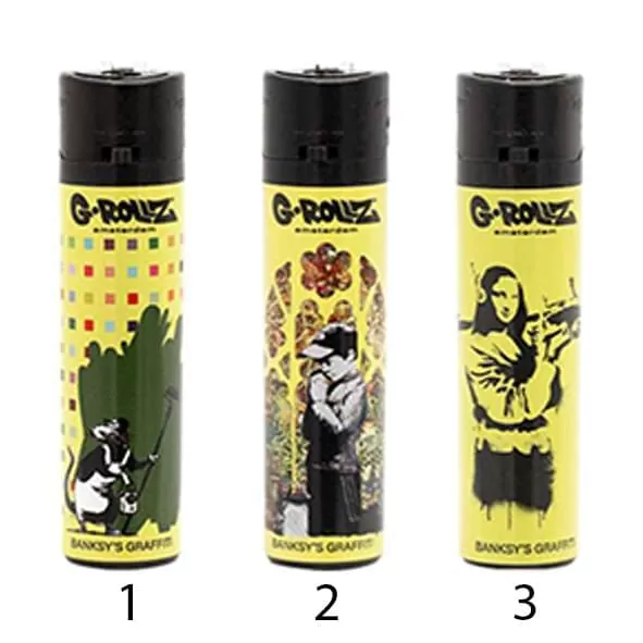 ISQUEIRO GROLLZ - BANKSY GRAFFITI YELLOW 2 - imagem adicional | A Loja da Maria