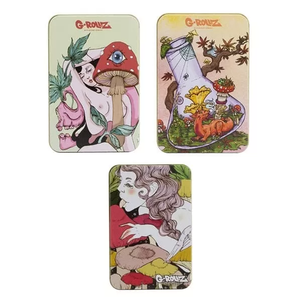 GROLLZ CAIXA METAL LARGE - MUSHROOM LOVERS | A Loja da Maria