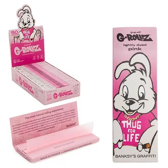 MORTALHAS GROLLZ - BANSKY GRAFFITI 1 1/4 PINK - THUG 4 LIFE | A Loja da Maria