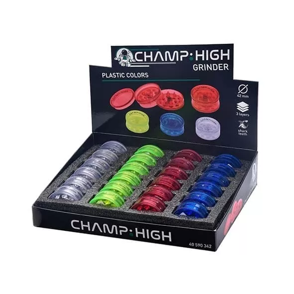 CHAMP HIGH - GRINDER PLÁSTICO 3 PARTES 40mm | A Loja da Maria