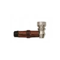 CACHIMBO MADEIRA METAL - 6,5cm | A Loja da Maria