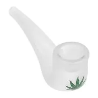 CACHIMBO VIDRO C/ FOLHA | A Loja da Maria