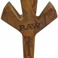 RAW TRIDENT BARREL HOLDER SUPER NATURAL WOODEN | A Loja da Maria
