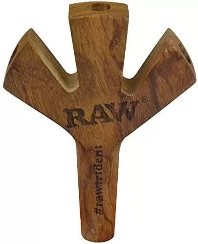 RAW TRIDENT BARREL HOLDER SUPER NATURAL WOODEN | A Loja da Maria