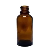 Frasco de Vidro Ambar - 30ml c/tampa | A Loja da Maria