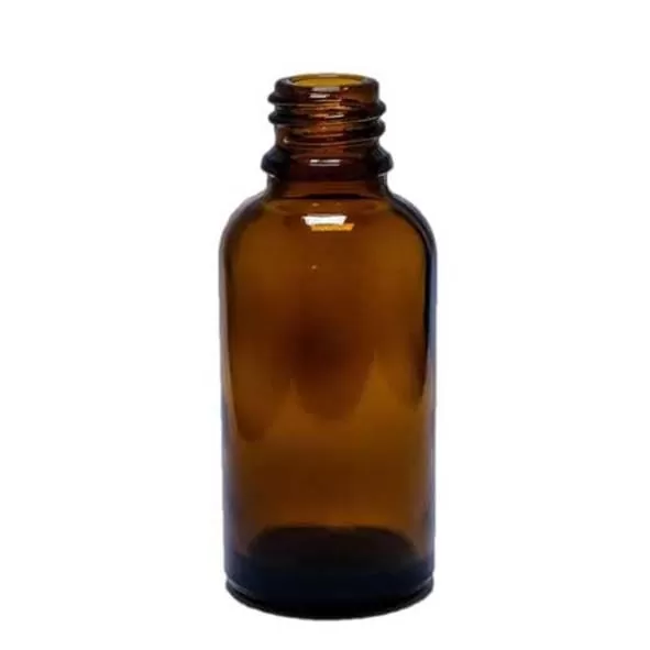 Frasco de Vidro Ambar - 30ml c/tampa | A Loja da Maria