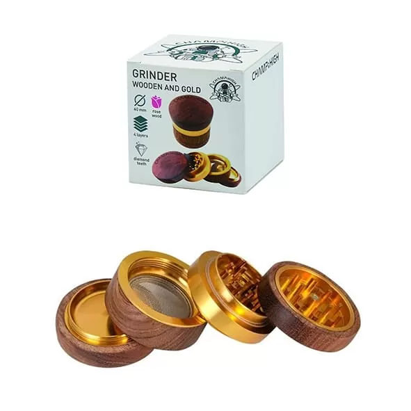 CHAMP HIGH - GRINDER MADEIRA E METAL | A Loja da Maria