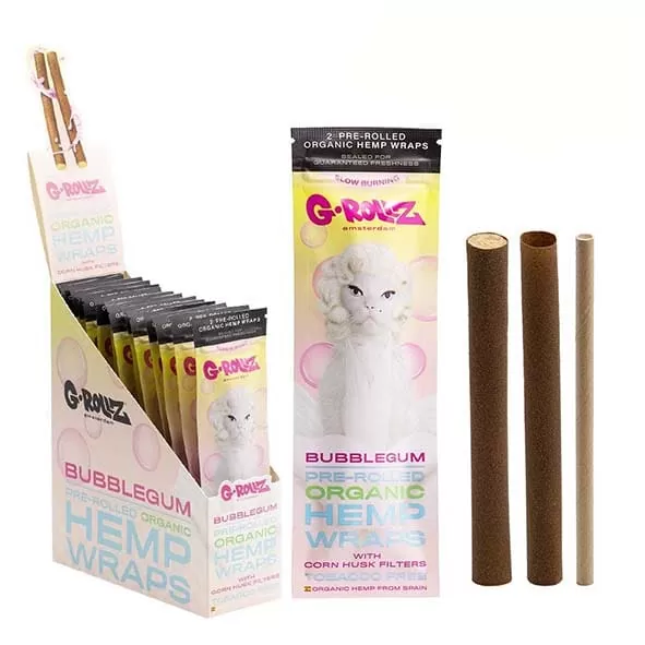 GROLLZ – BLUNTS CÂNHAMO ORGÂNICO – BUBBLEGUM | A Loja da Maria