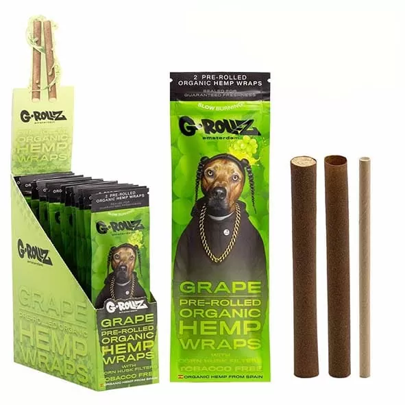 GROLLZ – BLUNTS CÂNHAMO ORGÂNICO – GRAPE | A Loja da Maria