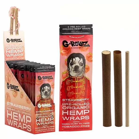 GROLLZ – BLUNTS CÂNHAMO ORGÂNICO – STRAWBERRY | A Loja da Maria