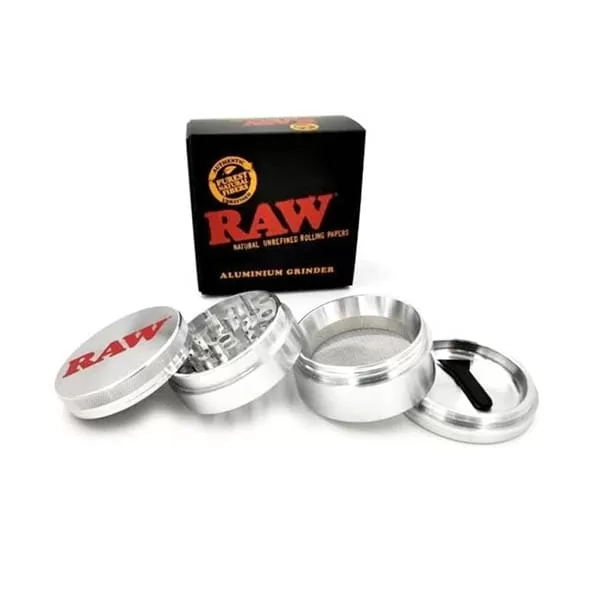 RAW - GRINDER BLACK ALUMINIO 4 PARTES | A Loja da Maria