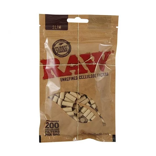 RAW - FILTROS PARA TABACO SLIM CELULOSE | A Loja da Maria