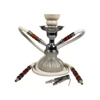 Sahbi Shisha - Branco 24 cm - Duas Mangueiras | A Loja da Maria