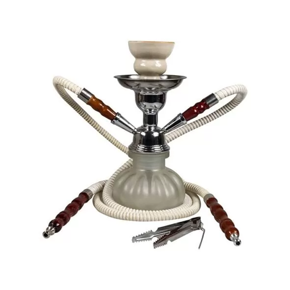 Sahbi Shisha - Branco 24 cm - Duas Mangueiras | A Loja da Maria