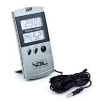 TERMOHIGROMETRO DIGITAL COM SONDA GRIS MAX/MIN | A Loja da Maria
