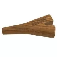 RAW - DOUBLE BARREL HOLDER SUPER NATURAL WOODEN | A Loja da Maria