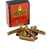 YELLOW FINGER WOODEN TIP LONG | A Loja da Maria