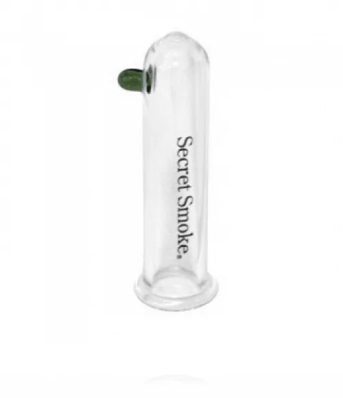 TUBO DE EXTRAÇÃO BHO EM VIDRO SECRET SMOKE (10.5CM) | A Loja da Maria