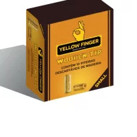YELLOW FINGER WOODEN TIP SMALL | A Loja da Maria