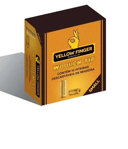 YELLOW FINGER WOODEN TIP SMALL | A Loja da Maria